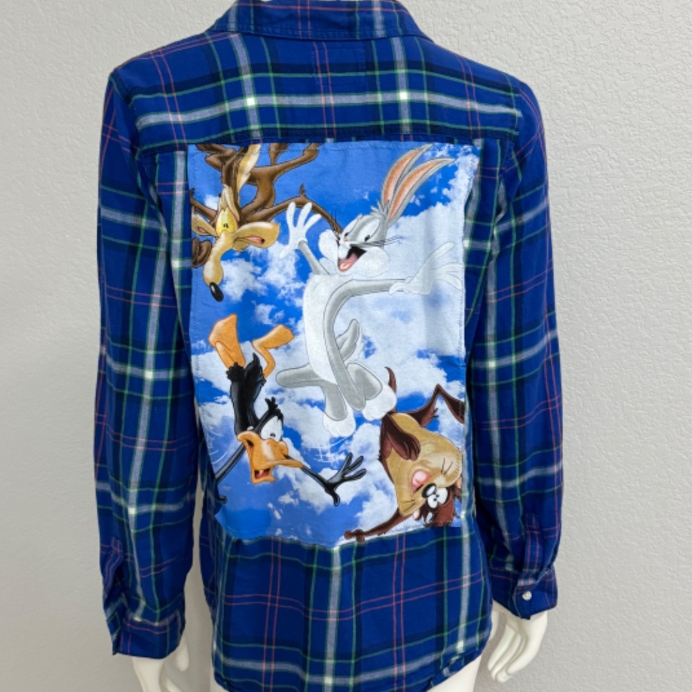 Upcycled Looney Toons Shacket